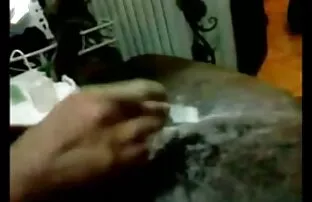 कालो सींग भएको केटाले मोम लगाएको बल र लंड!